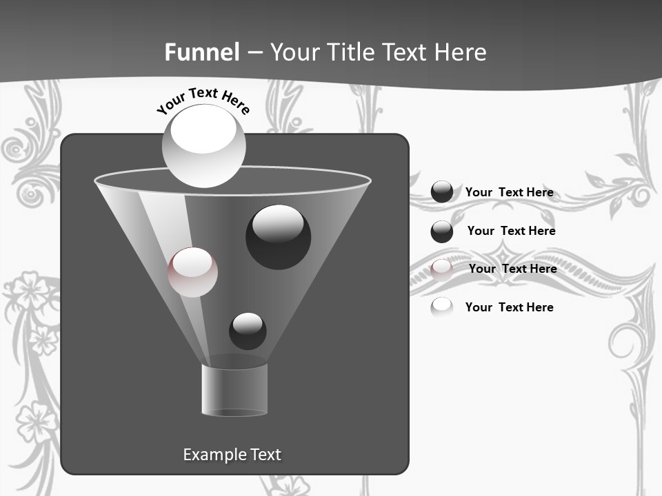 A Set Of Four Square Frames With Floral Designs On Them PowerPoint Template