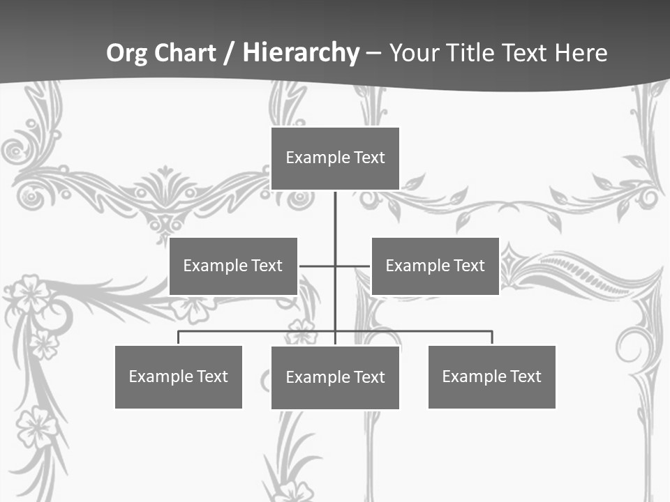 A Set Of Four Square Frames With Floral Designs On Them PowerPoint Template