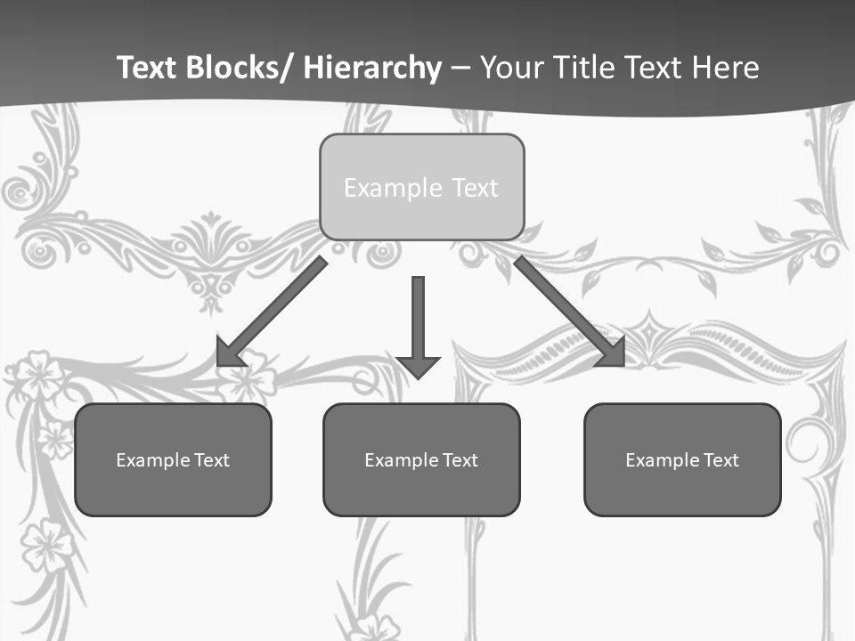 A Set Of Four Square Frames With Floral Designs On Them PowerPoint Template
