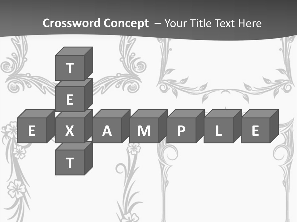 A Set Of Four Square Frames With Floral Designs On Them PowerPoint Template