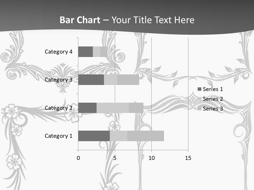A Set Of Four Square Frames With Floral Designs On Them PowerPoint Template