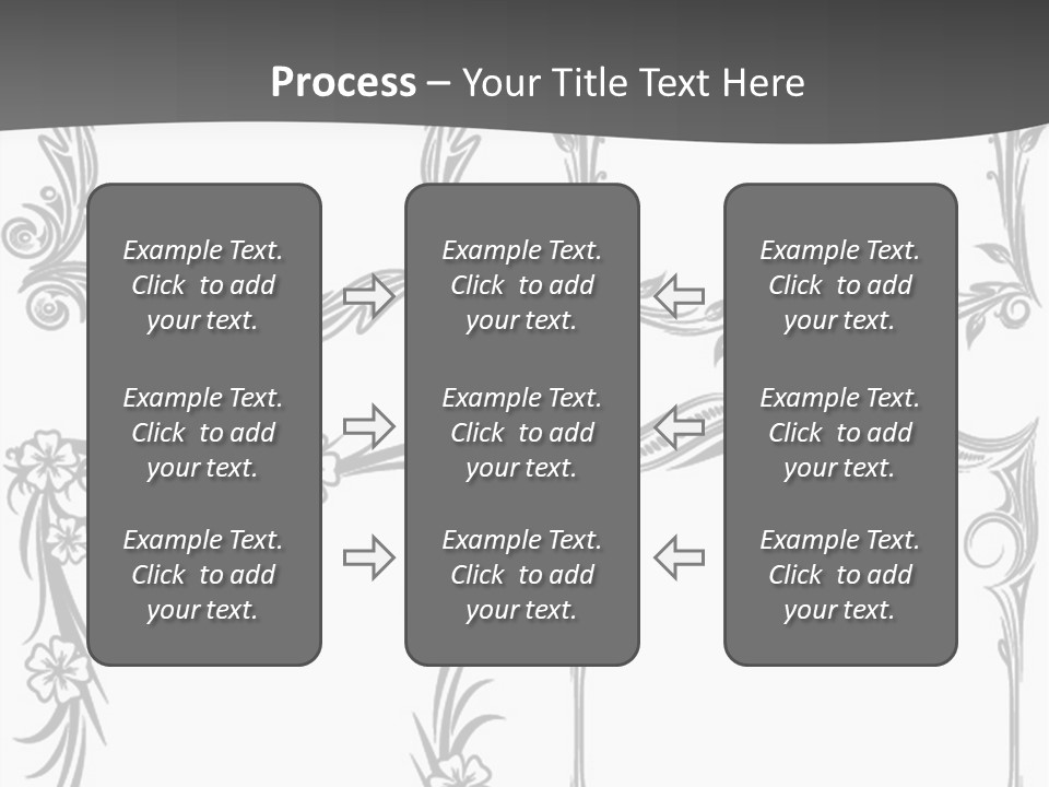 A Set Of Four Square Frames With Floral Designs On Them PowerPoint Template