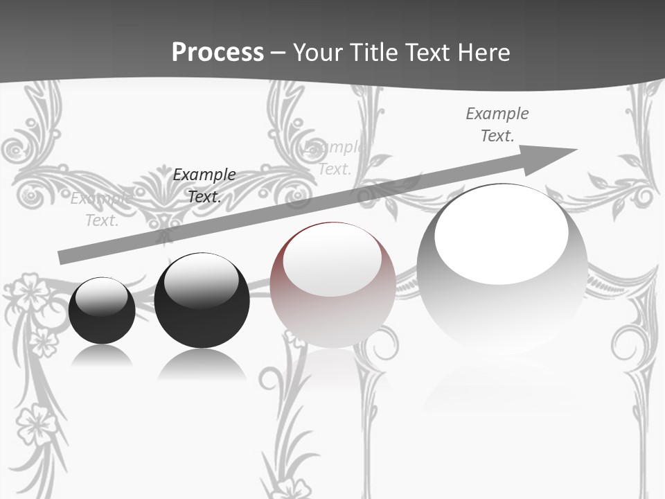 A Set Of Four Square Frames With Floral Designs On Them PowerPoint Template