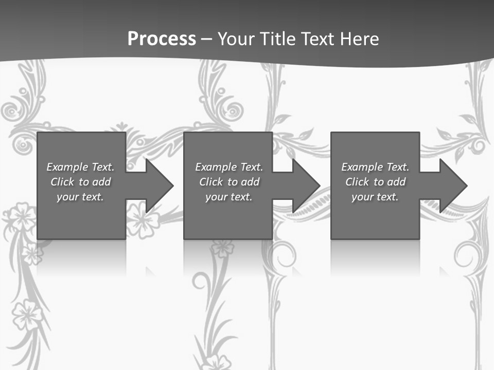 A Set Of Four Square Frames With Floral Designs On Them PowerPoint Template