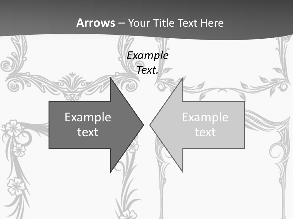 A Set Of Four Square Frames With Floral Designs On Them PowerPoint Template