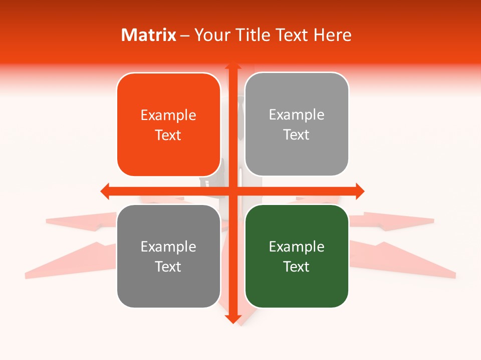 A Person Standing In Front Of A Red Arrow PowerPoint Template