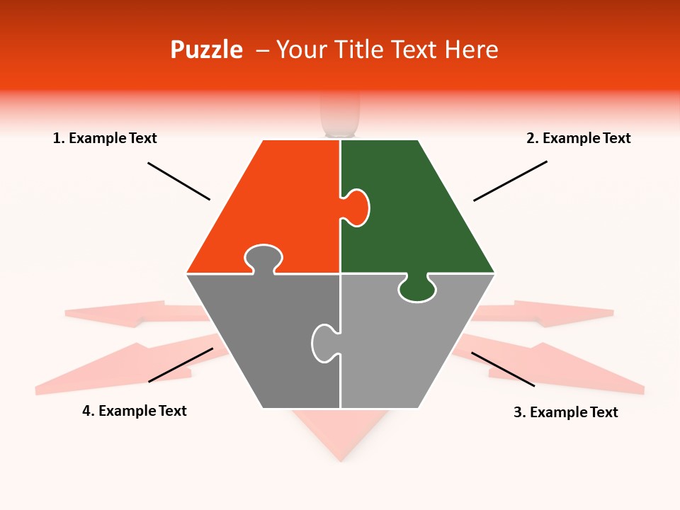 A Person Standing In Front Of A Red Arrow PowerPoint Template