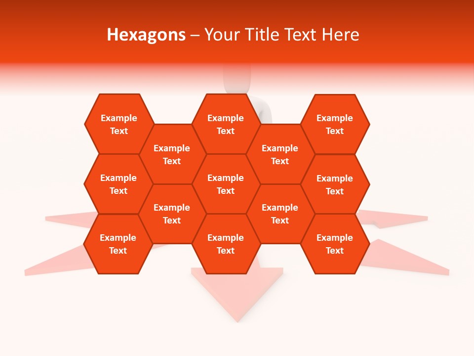 A Person Standing In Front Of A Red Arrow PowerPoint Template