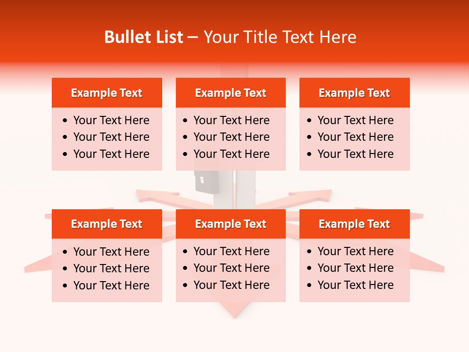 A Person Standing In Front Of A Red Arrow PowerPoint Template