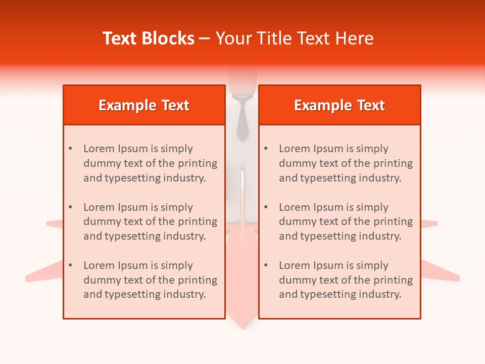 A Person Standing In Front Of A Red Arrow PowerPoint Template