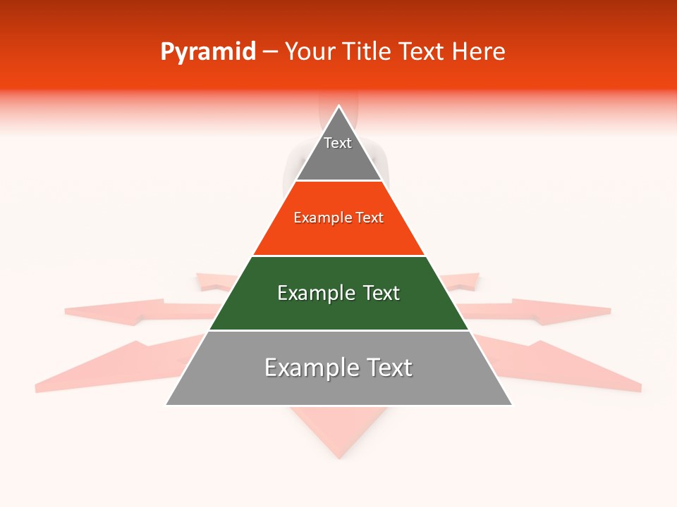 A Person Standing In Front Of A Red Arrow PowerPoint Template