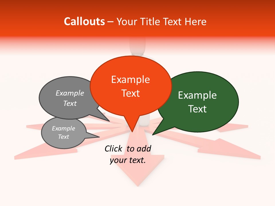 A Person Standing In Front Of A Red Arrow PowerPoint Template