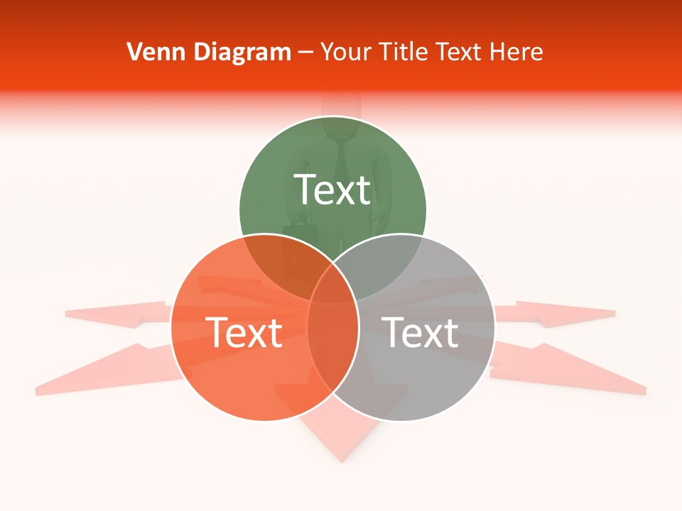 A Person Standing In Front Of A Red Arrow PowerPoint Template