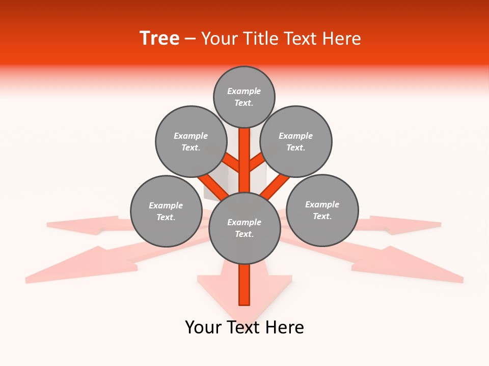 A Person Standing In Front Of A Red Arrow PowerPoint Template