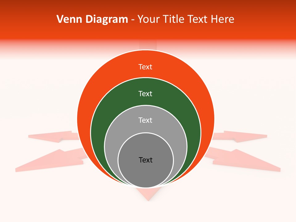 A Person Standing In Front Of A Red Arrow PowerPoint Template