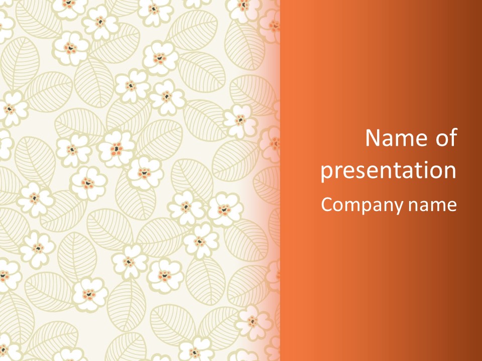 Pattern Illustration Calm PowerPoint Template