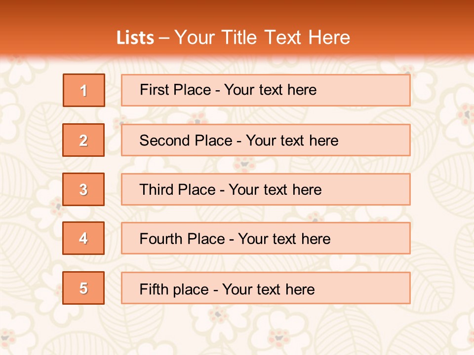 Pattern Illustration Calm PowerPoint Template