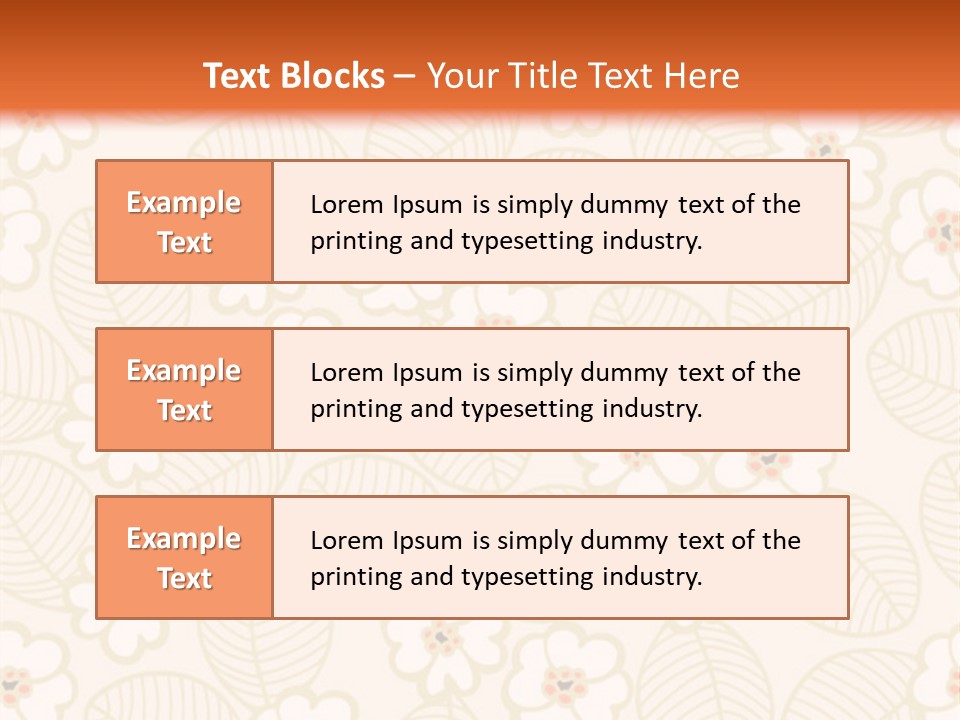 Pattern Illustration Calm PowerPoint Template