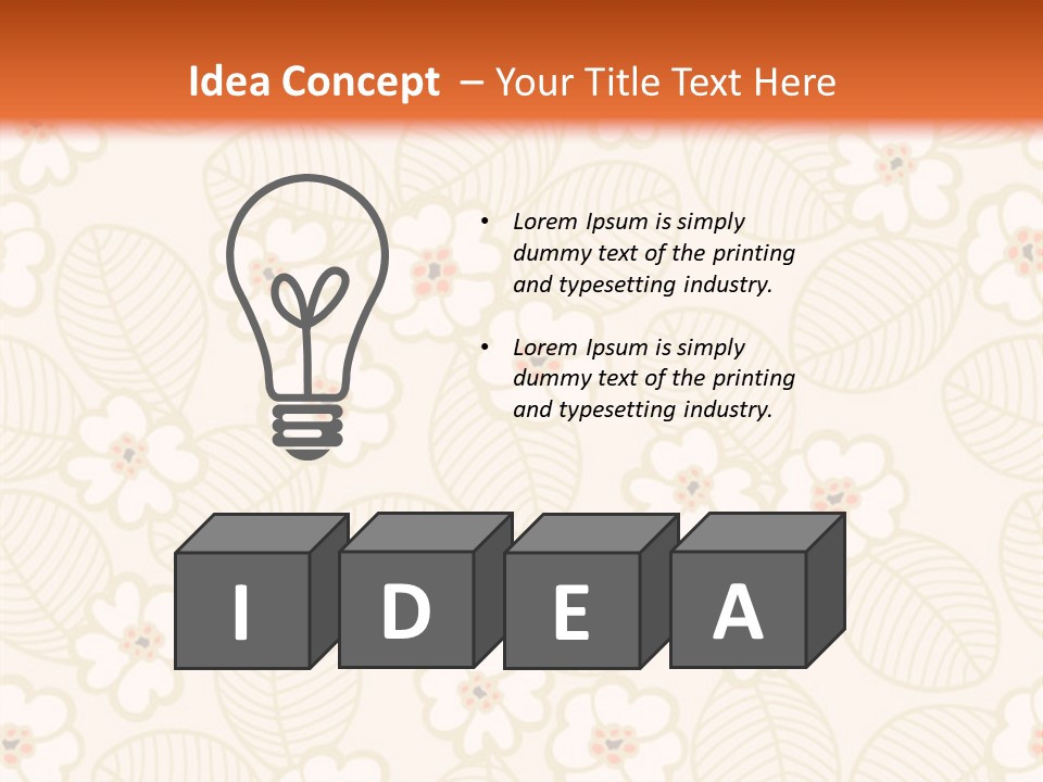 Pattern Illustration Calm PowerPoint Template