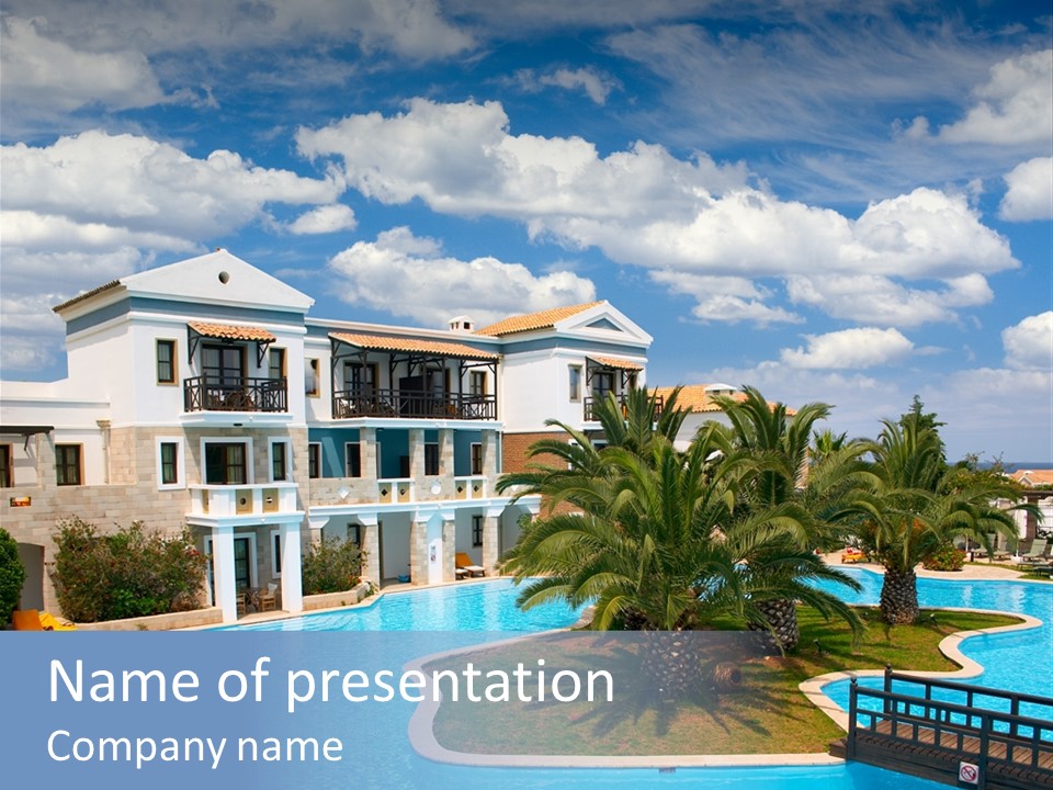 Sky Vacation Resort PowerPoint Template