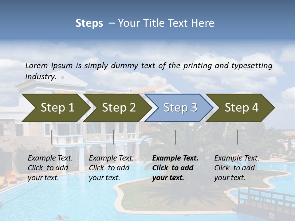 Sky Vacation Resort PowerPoint Template