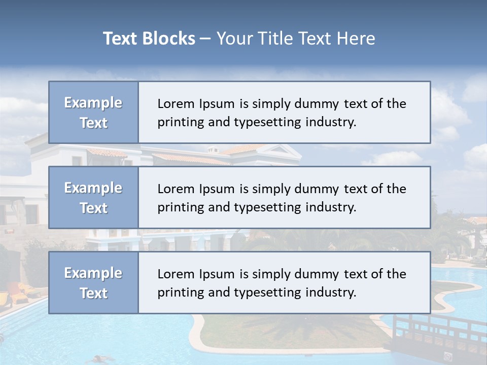Sky Vacation Resort PowerPoint Template