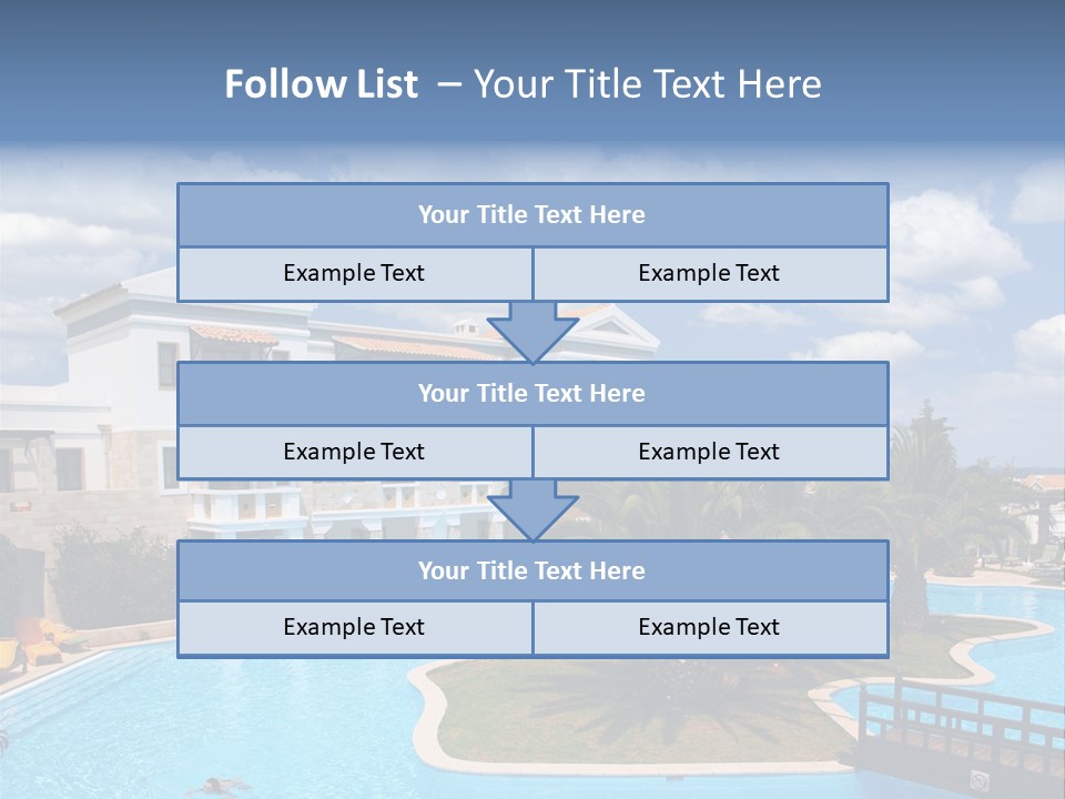 Sky Vacation Resort PowerPoint Template