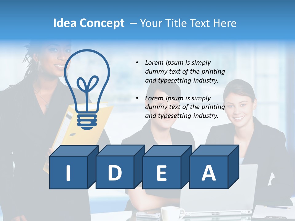 Underwater Perezii Sea PowerPoint Template