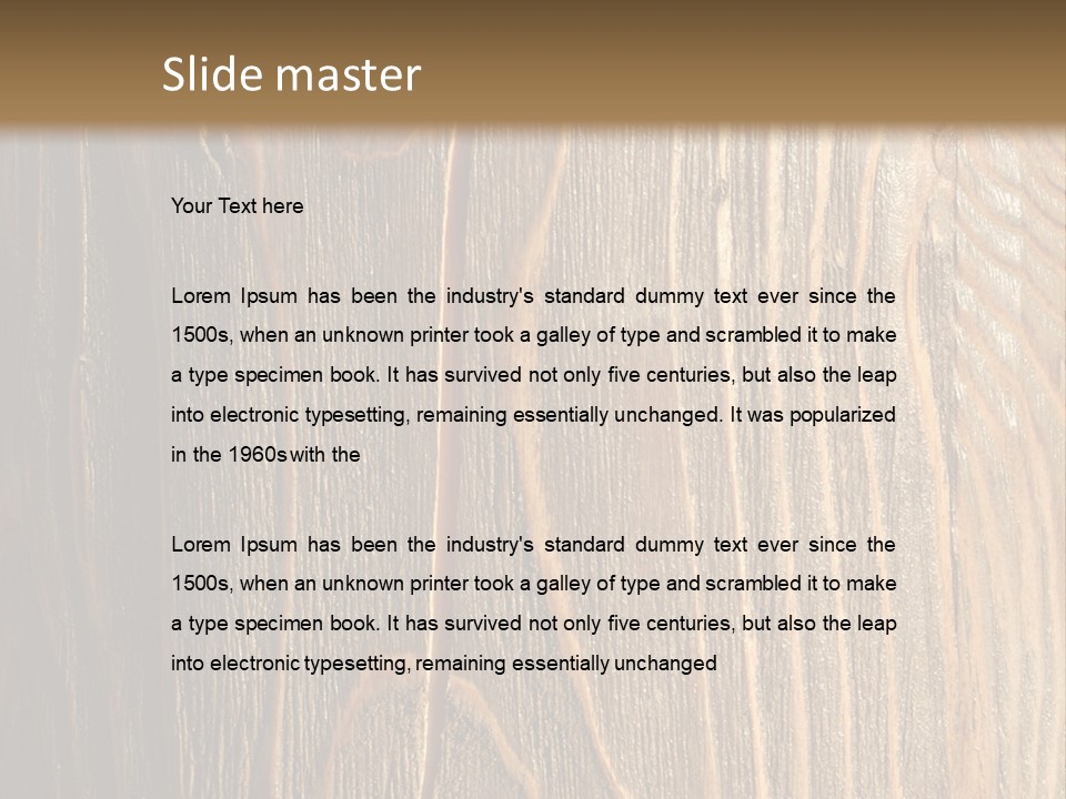 Striped Abstract Wood PowerPoint Template