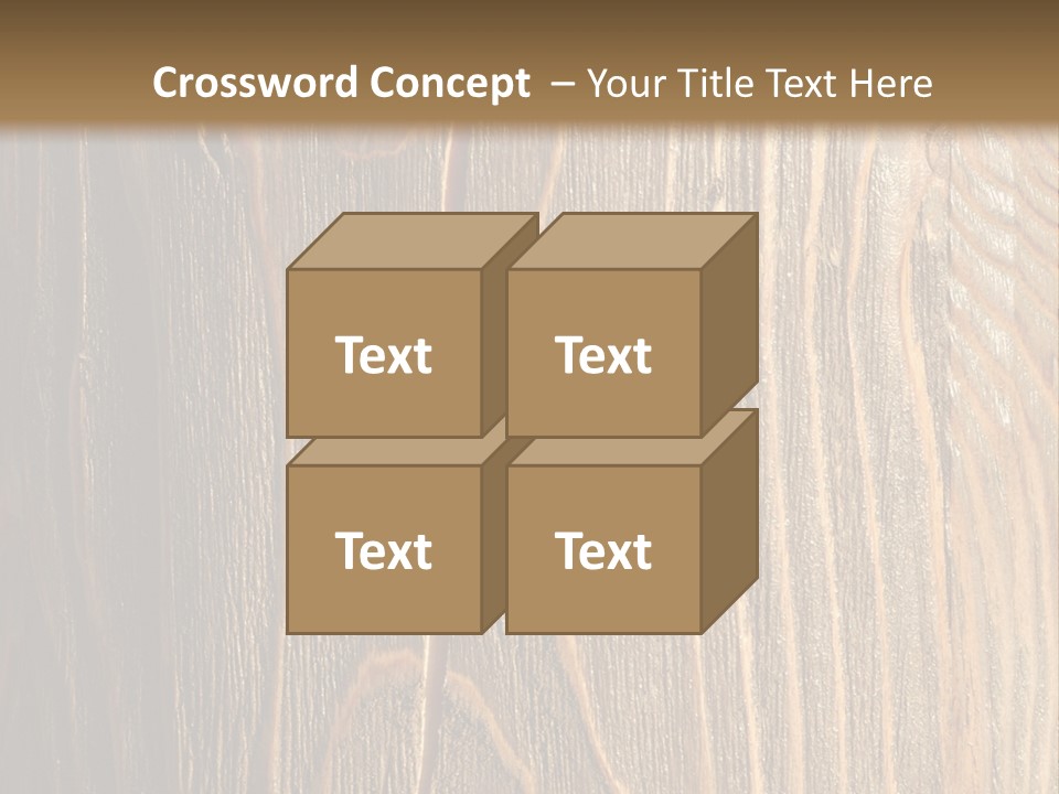 Striped Abstract Wood PowerPoint Template