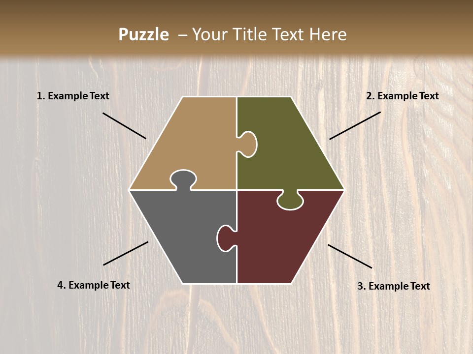 Striped Abstract Wood PowerPoint Template