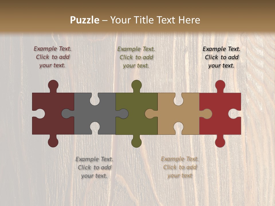 Striped Abstract Wood PowerPoint Template