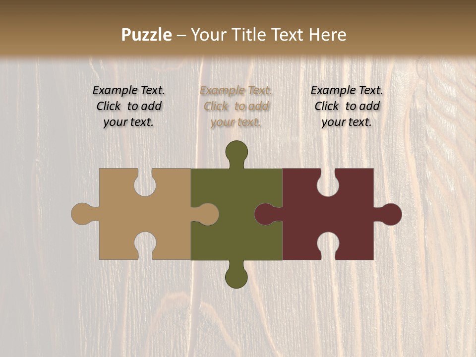 Striped Abstract Wood PowerPoint Template