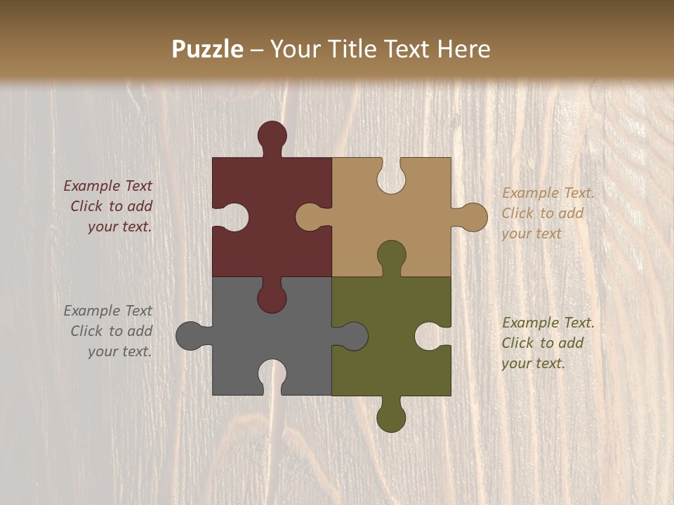 Striped Abstract Wood PowerPoint Template