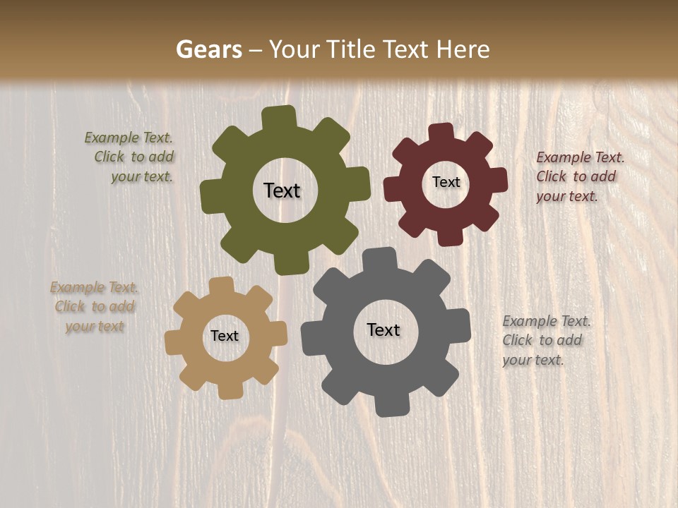 Striped Abstract Wood PowerPoint Template