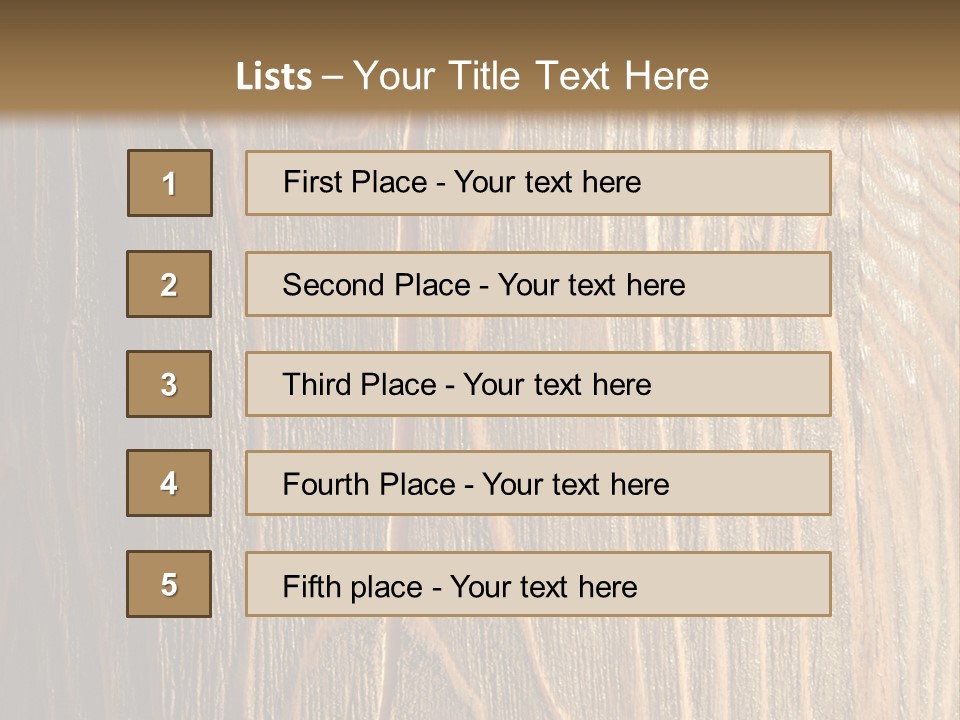 Striped Abstract Wood PowerPoint Template