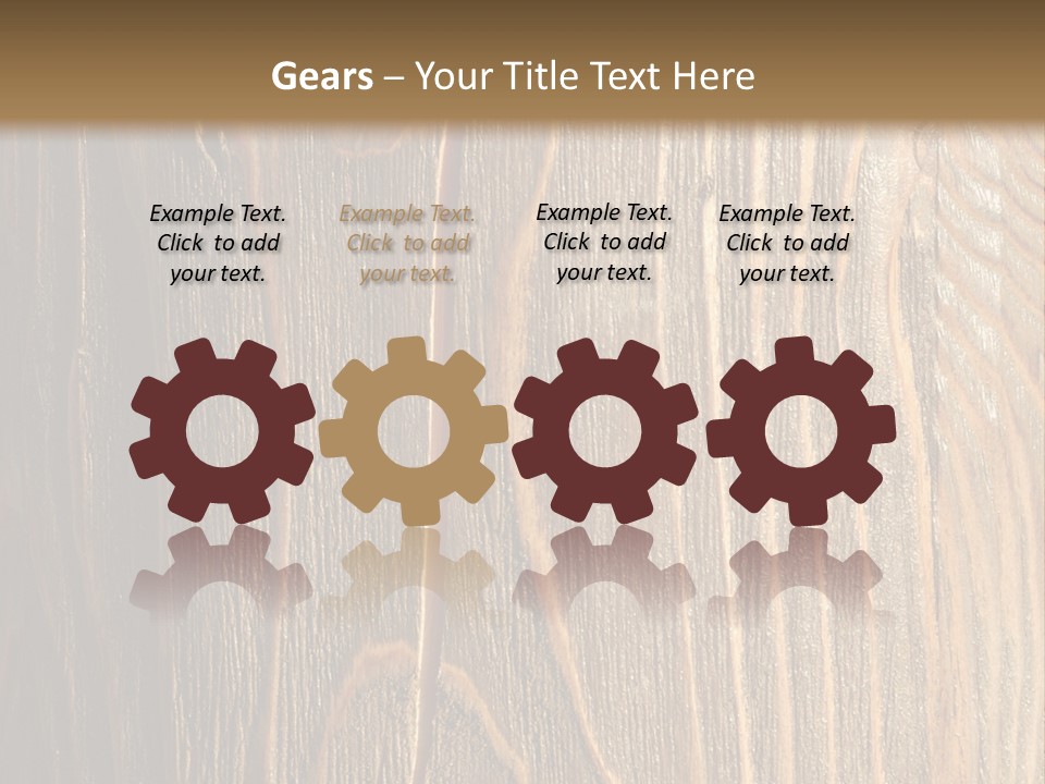 Striped Abstract Wood PowerPoint Template