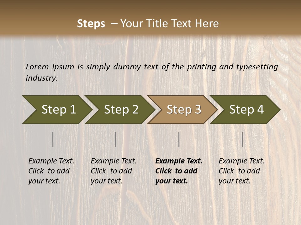 Striped Abstract Wood PowerPoint Template