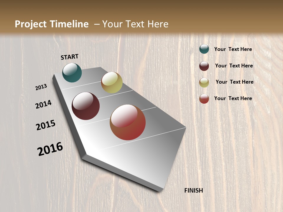 Striped Abstract Wood PowerPoint Template