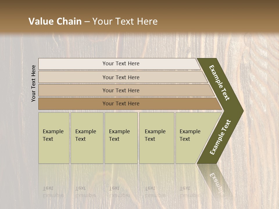 Striped Abstract Wood PowerPoint Template