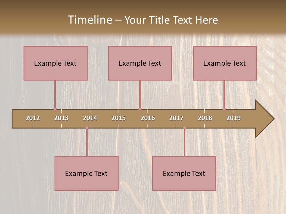 Striped Abstract Wood PowerPoint Template