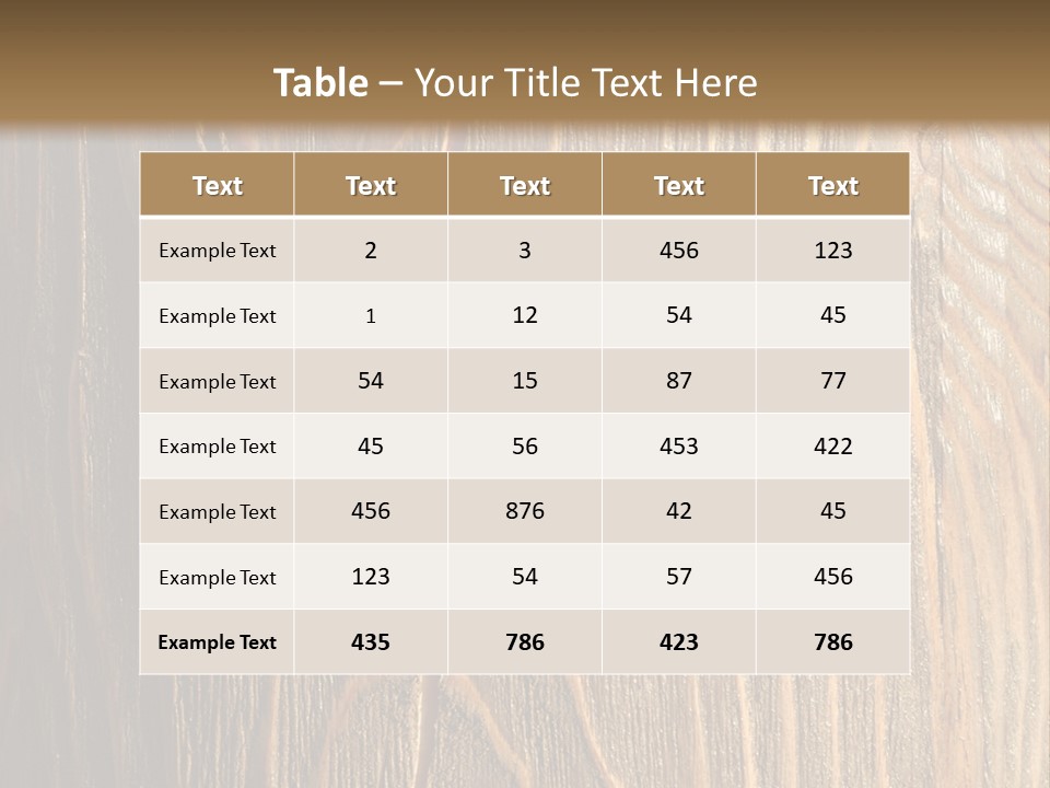 Striped Abstract Wood PowerPoint Template