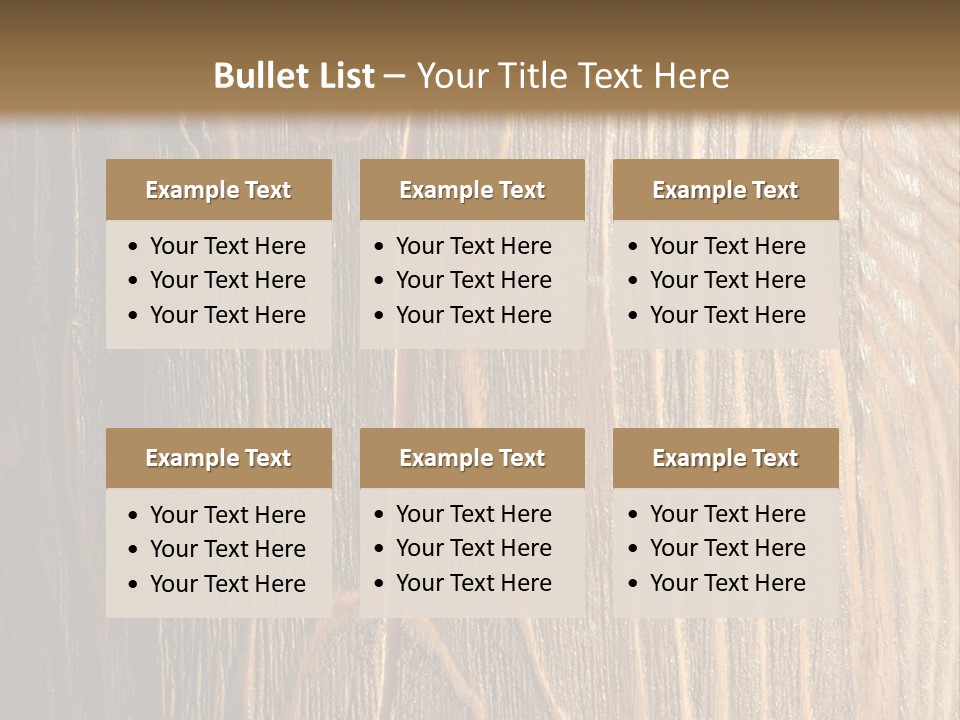 Striped Abstract Wood PowerPoint Template