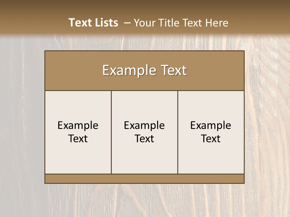Striped Abstract Wood PowerPoint Template