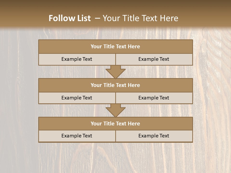 Striped Abstract Wood PowerPoint Template