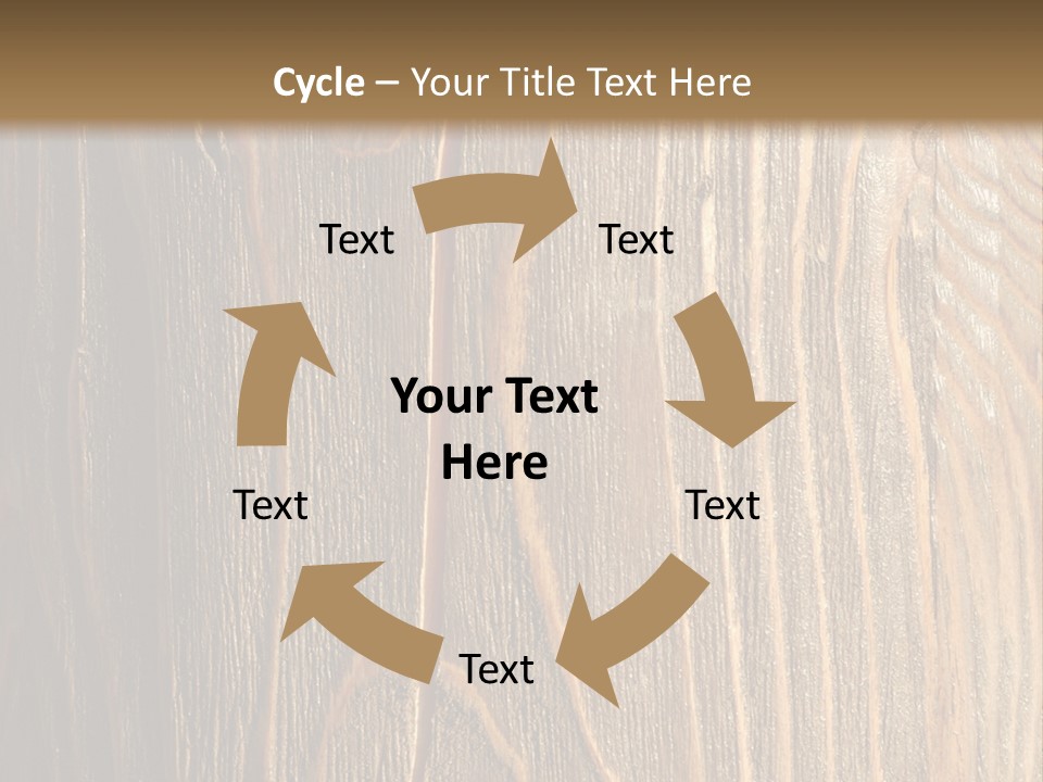 Striped Abstract Wood PowerPoint Template