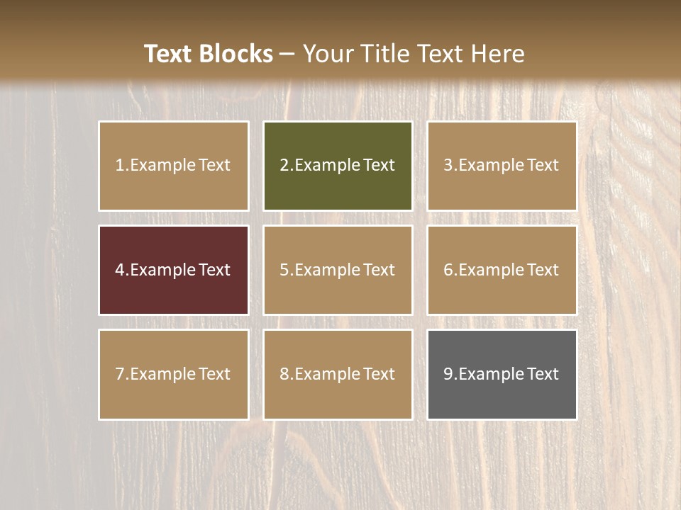 Striped Abstract Wood PowerPoint Template