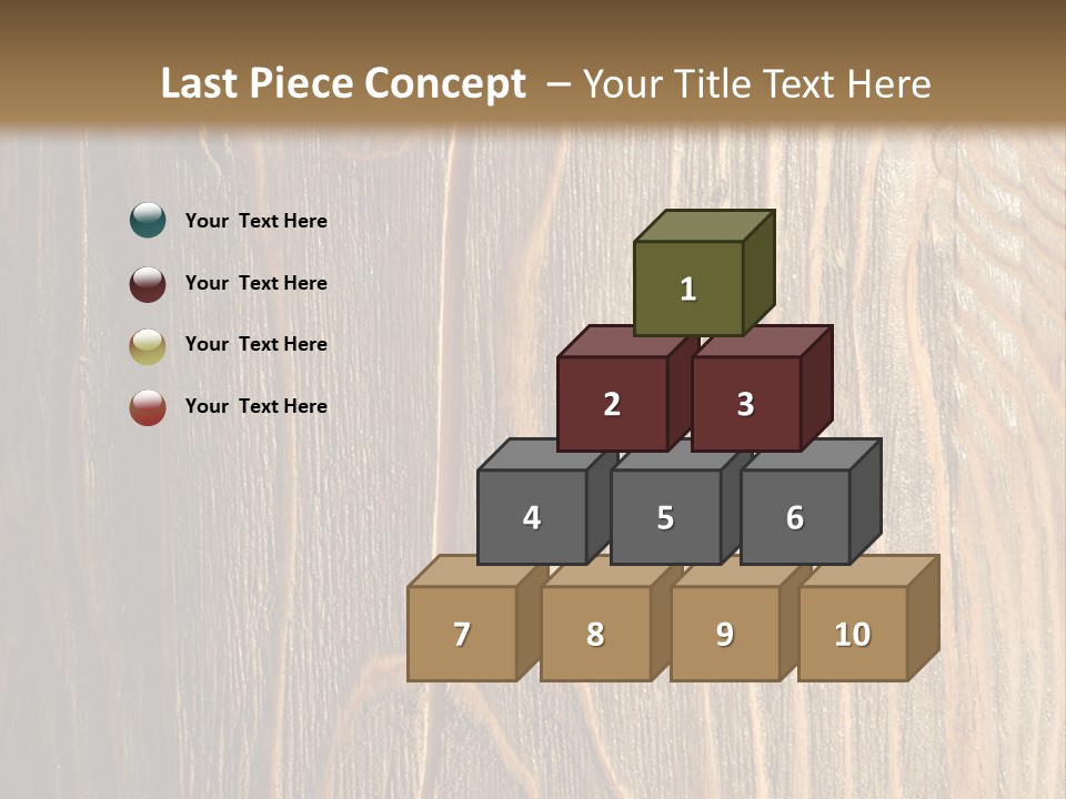 Striped Abstract Wood PowerPoint Template