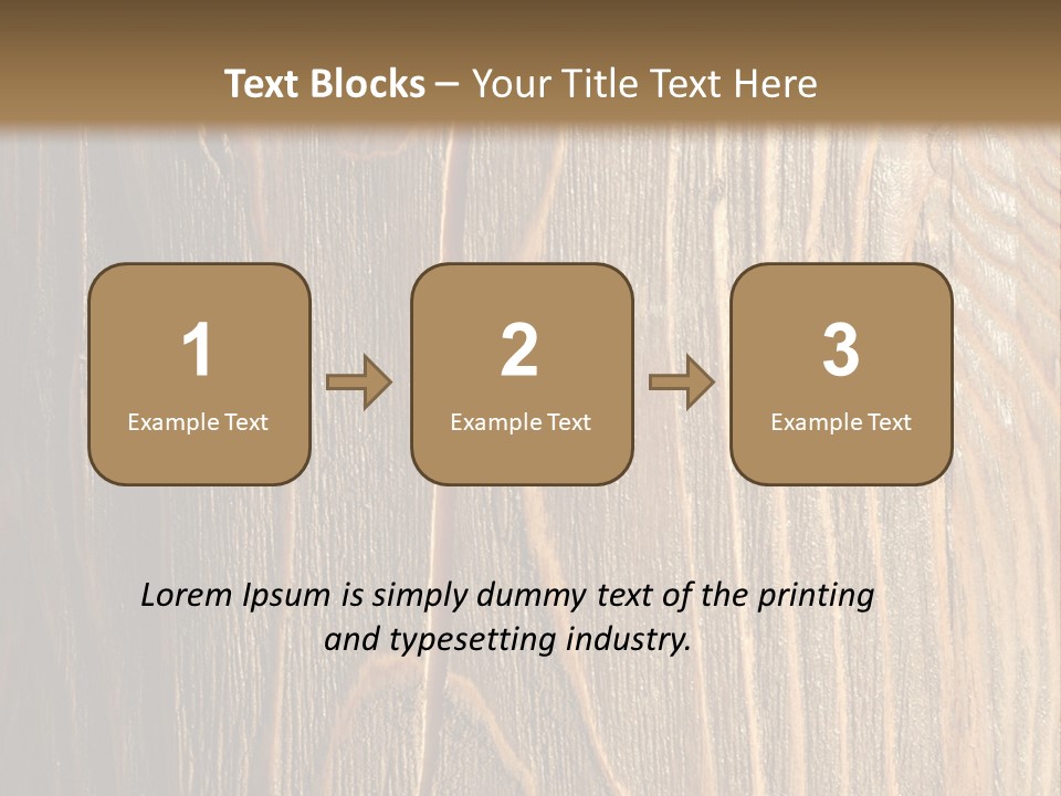 Striped Abstract Wood PowerPoint Template