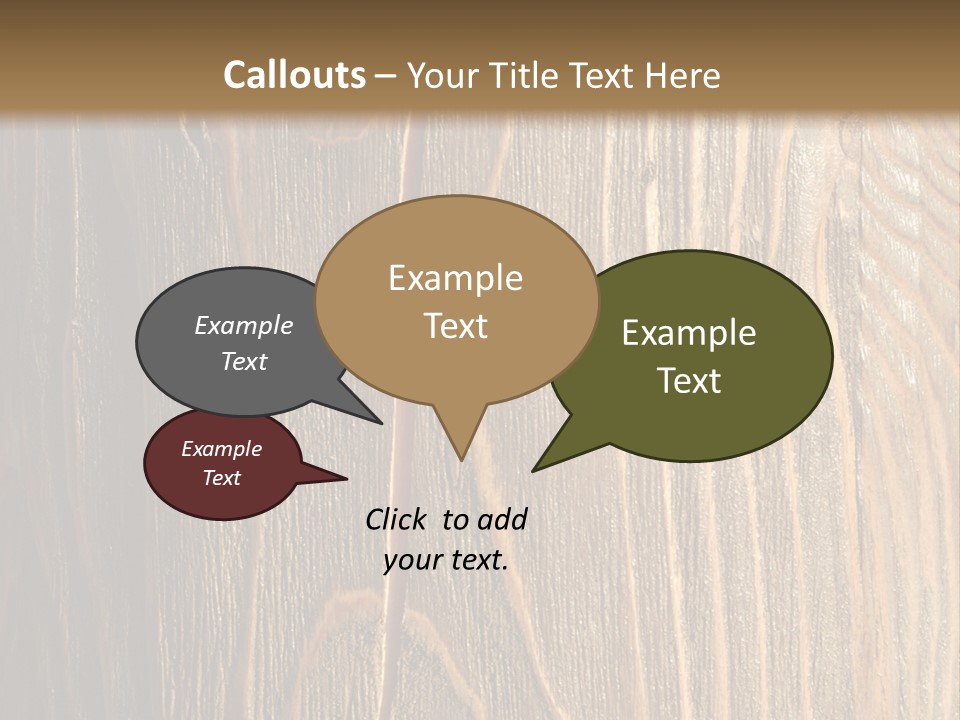 Striped Abstract Wood PowerPoint Template